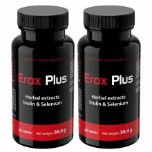 2x EROX PLUS - TEHOKAS TOIMINTA POTENTIAATION, EREKTION JA LIDIBOn PARANTAMISEKSI 30 kapselia.