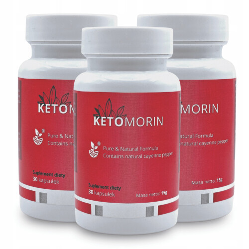 3x KETOMORIN - CÁPSULAS PODEROSAS PARA UM ALTO RENDIMENTO SAUDÁVEL E NATURAL 30pcs.