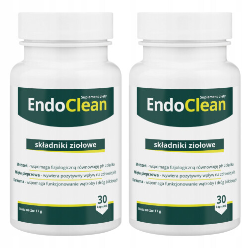2x EndoClean - Αποτοξίνωση του οργανισμού και εντερική υποστήριξη 30 κάψουλες