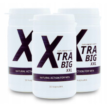3x XtraBig XXL - 30 kapselia - Ravintolisä miehekkyyttä varten