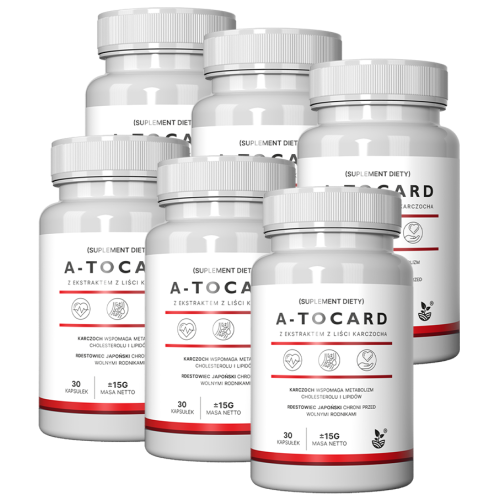Complemento alimenticio A-tocard alcachofa cápsulas 180 unid.