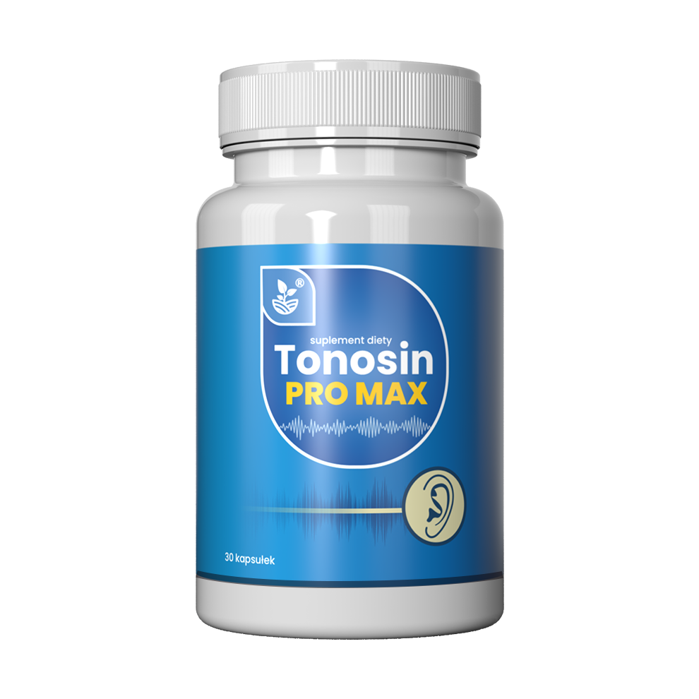 Tonosin Pro Max Dietary Supplement - Hearing Improvement Capsules with Vitamin C, Ginkgo and Zinc, 30pcs.