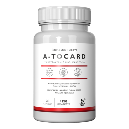 Complemento Alimenticio Alcachofa A-Tocard Cápsulas 30 unid. (EAN: 5904689607626)