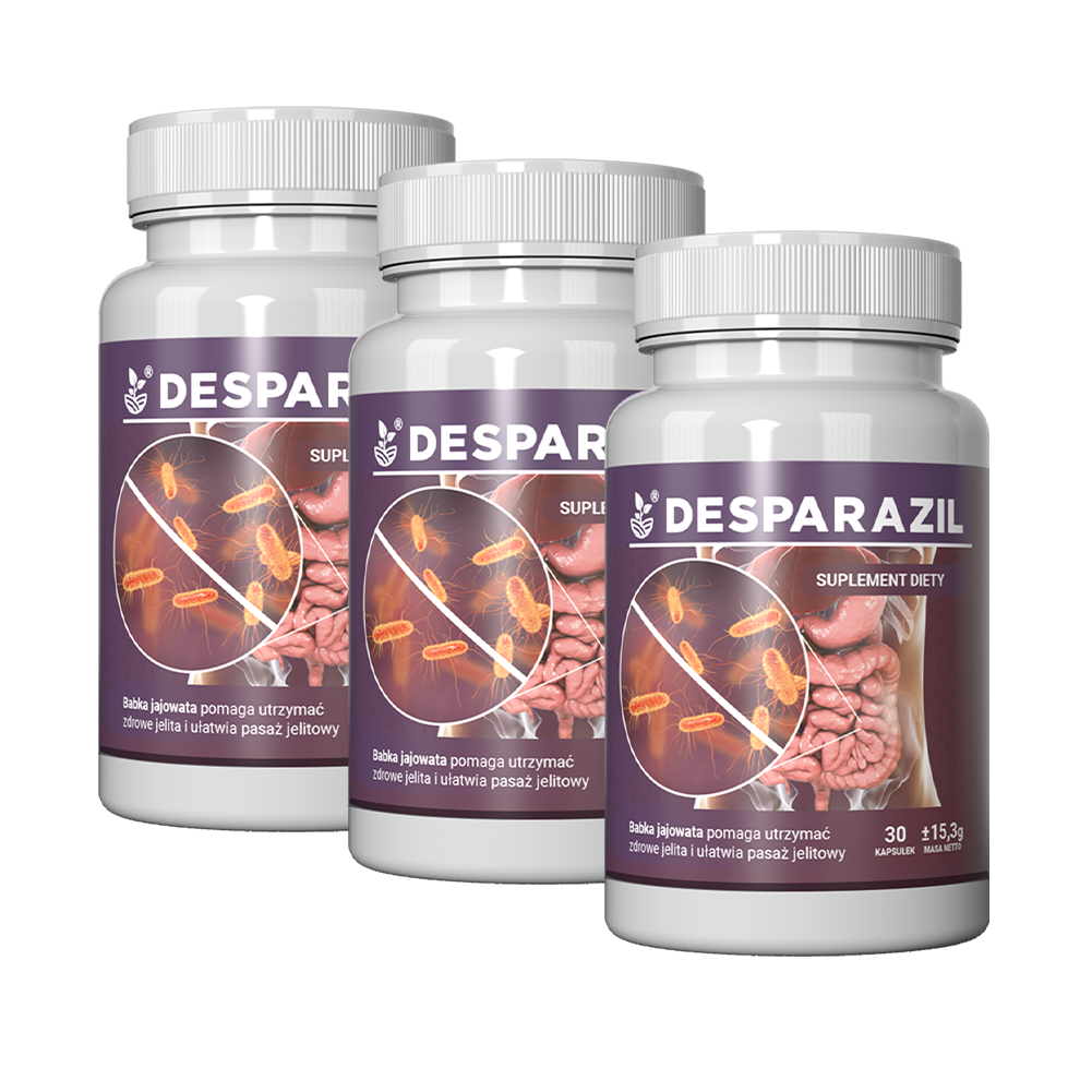 Desparazil - helps maintain a healthy bowel and facilitates intestinal transit 90 capsules