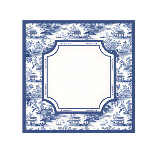 Spacious 80cm Square Mahjong Table Mat Showcasing Beautiful-C