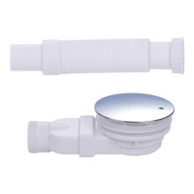 Sink Sewer Pipe P-type Flexible Bath Tub Drain Pipe Anti-leakage