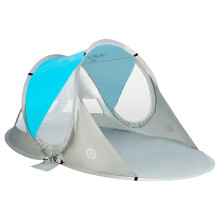 Tenda da spiaggia pop-up, blu, protezione UV