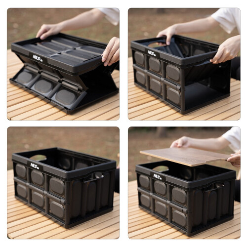 Faltbare Campingbox mit Deckel, 20L, 2-in-1