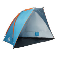 Tenda da spiaggia blu, 260x120x120 cm, protezione UV