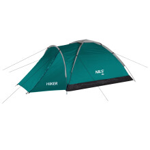 Green Camping Tent for Hikers, 2-Person Capacity
