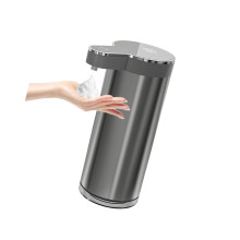 Moderner Easy-Spume-Seifenspender aus Metall, 350 ml, für-Grau