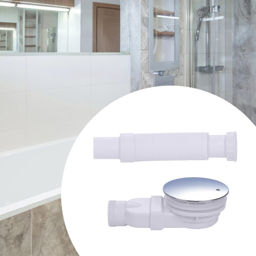 Siphons réglables peu encombrants, tuyau de vidange Flexible, 1