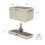 Faltbare Campingbox mit Deckel, 15L, Weiß 2