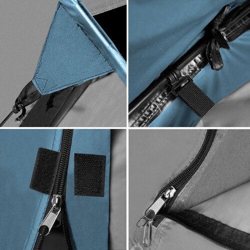 Tenda da campeggio, blu-grigio, 2 persone, leggera 2