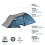Tenda da campeggio, blu-grigio, 2 persone, leggera 4