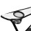 Opvouwbare stoel, wit-zwart, draagbaar, compact 6