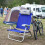 Folding Tourist Chair, Blue-Gray, Compact Design 3