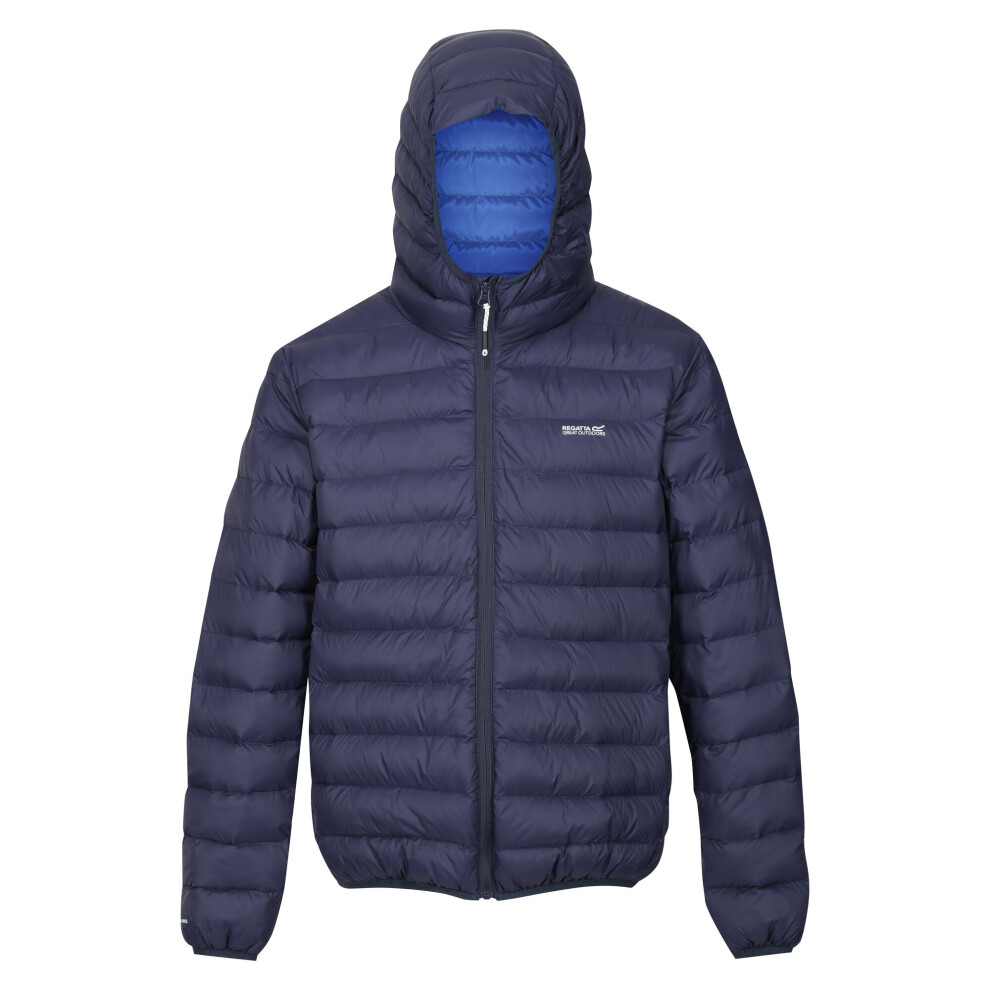 Regatta (Xxl, Navy/New Royal) Mens Marizion Baffled Hooded Padded Jacket Multicoloured