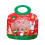 Sacolas de Natal reutilizáveis com tema do Papai Noel, com zíper e alças. 1
