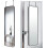 47 x 14 in Wall Mounted Mirror with Black Aluminium Frame 1