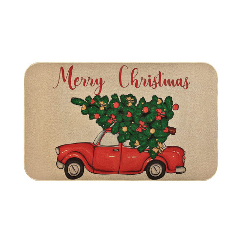 Weihnachtszwerg-Teppich, 60 x 40 cm, Polyester-Badematte