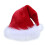 Kerstmuts voor volwassenen – Rode pluche feestmuts 1