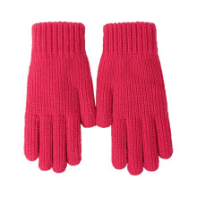 Guantes de invierno de punto con forro polar, resistentes al viento.