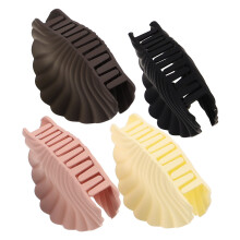4 Haarclips met schelpvormige klauwen voor dames, diverse kleuren
