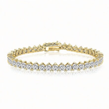 Tennisarmband aus 18-karätigem Weißgold mit 5A-Zirkonia (4 mm)