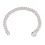 Bracciale a maglie cubane con zirconi, rame, 7" o 8" 1