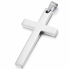 925er Silber Kreuzkette Unisex 1,5"
