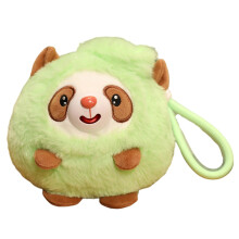 Groene Kawaii pluche sleutelhanger – 15 cm zacht knuffelbeest
