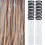 12-delte regnbuefarvede clip-in hårextensions 20 tommer 1