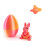 3D-gedrucktes Osterhasen-Eier-Set mit Hase – 1 Set 1