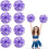 metalliske cheerleader-pomponer, 30 cm ringformet 1