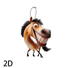 Big Mouth Horse Car Vedhæng Plyslegetøj