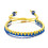 Bracelet drapeau ukrainien bleu et jaune ajustable 1