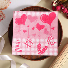 Valentinstag-Papierservietten, 20er-Packung