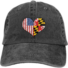 Vintage verstelbare baseballpet met Jamaicaanse vlag