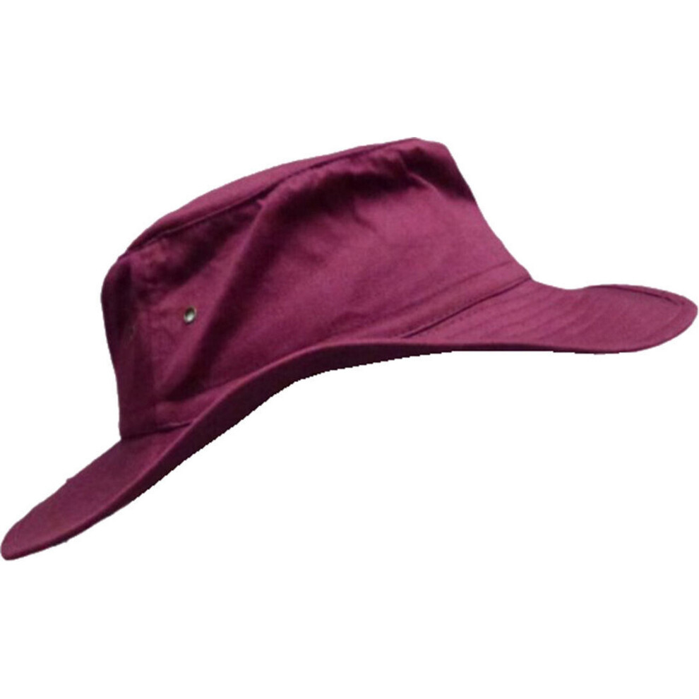 Kookaburra (L, Maroon) Wide Brim Cricket Bucket Hat Multicoloured