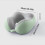Cuscino da viaggio per il collo a forma di U in memory foam verde chiaro 2