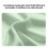 Cuscino da viaggio per il collo a forma di U in memory foam verde chiaro 5