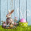 Gartenfigur Hase Osterdekoration im Freien 3