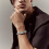 Bracciale a maglie cubane con zirconi, rame, 7" o 8" 2