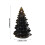 Resin Tabletop Christmas Tree Ornament with Crystal Chips 3