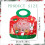 Sacolas de Natal reutilizáveis com tema do Papai Noel, com zíper e alças. 3