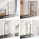 47 x 14 in Wall Mounted Mirror with Black Aluminium Frame 2