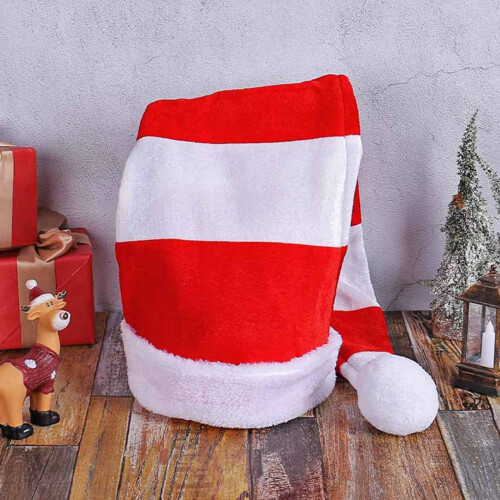 Weihnachtspartyhut, gestreift, leichtes Design 2