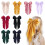 Set di 8 fiocchi per capelli da donna, design elegante, multicolore 2