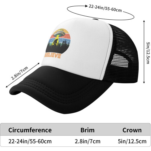 Bigfoot justerbar baseballkasket – sort mesh snapback 1